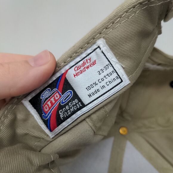 Home Of Happy Cows Pattison TX Strapback Hat Tan OSFM Embroidered Otto - Picture 8 of 8